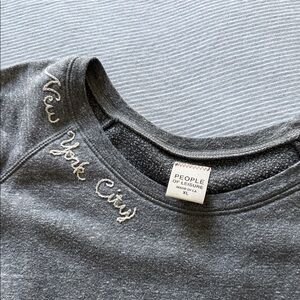 People of Leisure Gray Women's Sweatshirt